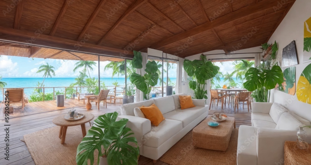 Living the Dream A Peek Inside a Tropical Houseboat in Cape Cod