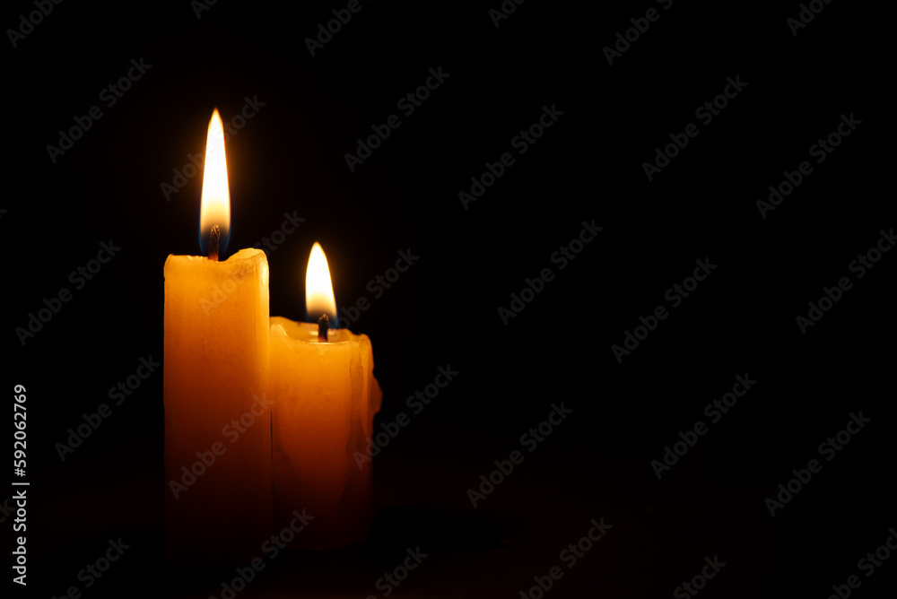 Bright Burning Candle in the Darkness. Remembrance and Memorial Day