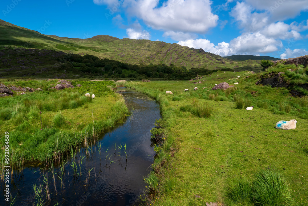 Idyllic landscape of Irish Mountains