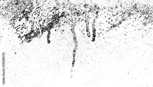 Black ink splat texture grunge 3 PNG. 