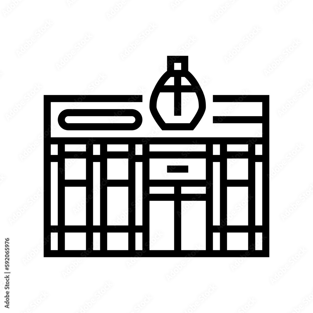 perfumery store line icon vector illustration perfumery store line icon vector illustration