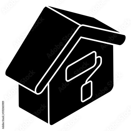 An icon design of home renovation 