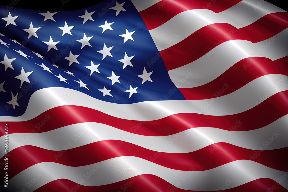 Obraz premium Patriotic USA background. Happy Labor Day. Generative Ai