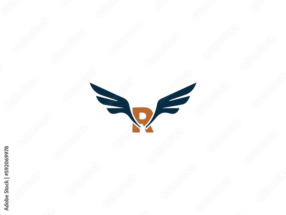 Obraz premium Vintage Logo Deign, R vintage logo free download, R Flying Logo royallity free, Logo Maker - Create Your Free Logo Design Online, Create an Industry Gear Logo with the Industrial Logos Maker.