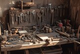 old tools in workshop