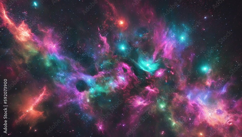 Naklejka premium Cosmos_Generated_AI