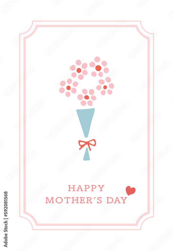 Happy Mother's day!  Floral greeting cards. 
Vector illustration for background, card, invitation, banner, social media post, poster, mobile apps, advertising. 
