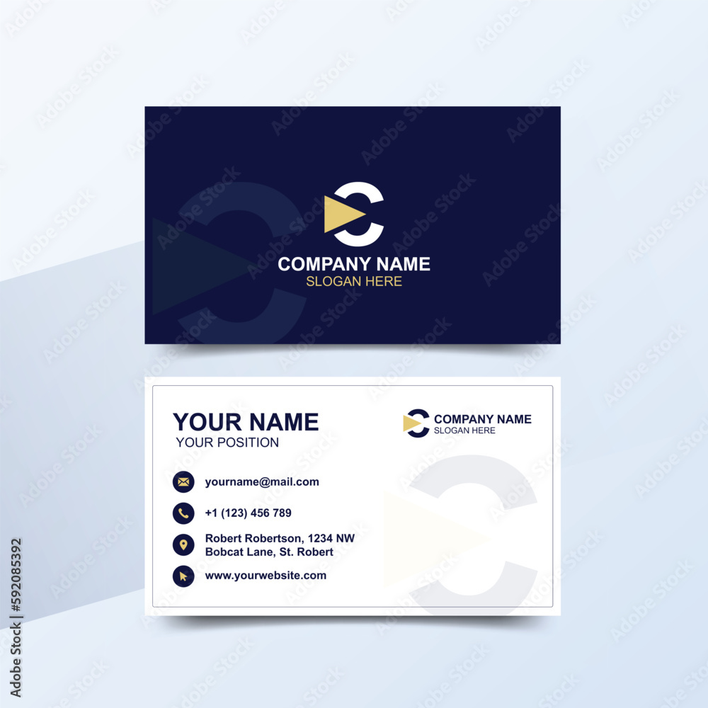 Fototapeta premium Vector Modern Creative and Clean Business Card Template