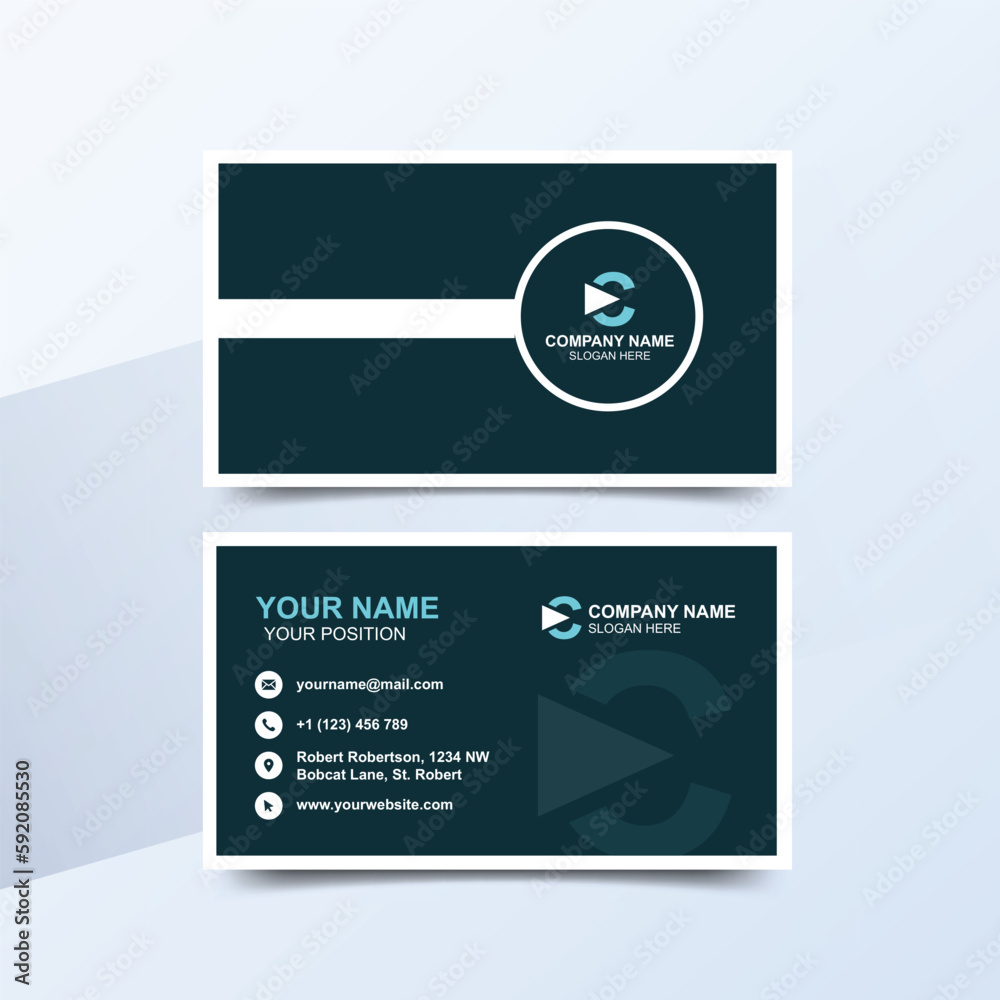 Obraz premium Vector Modern Creative and Clean Business Card Template