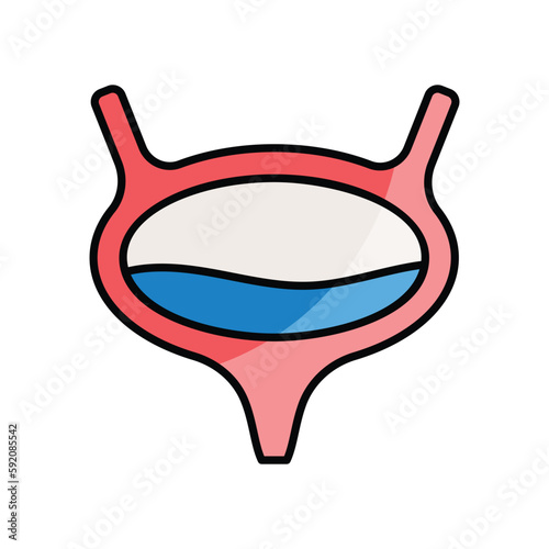 Bladder icon. Suitable for Web Page, Mobile App, UI, UX and GUI design