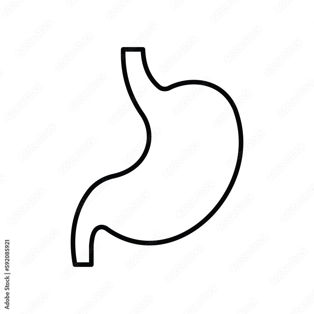 Stomach icon. Suitable for Web Page, Mobile App, UI, UX and GUI design