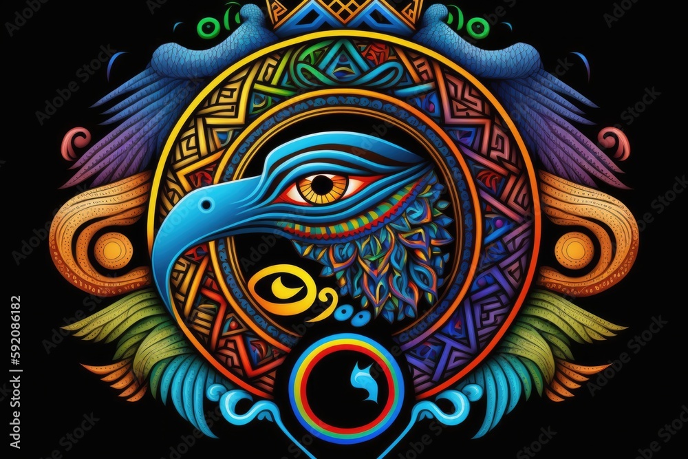 bird with a unique eye in the center of its head. Generative AI