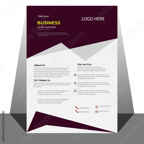 Flyer template layout design. business flyer, brochure, magazine or flier mockup in bright colours. perfect for creative professional business. template, creative, business, corporate, modern, design,