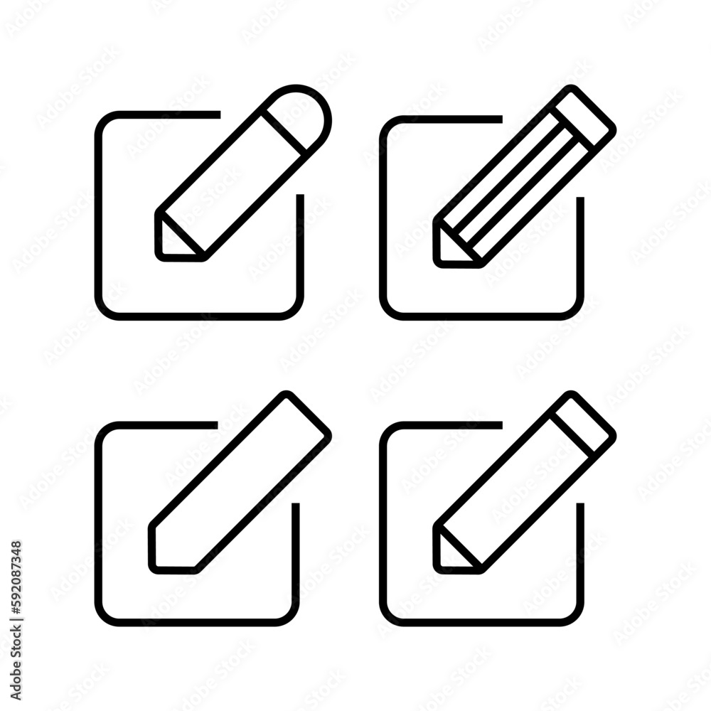 Edit icon vector illustration. edit document sign and symbol. edit text icon. pencil. sign up