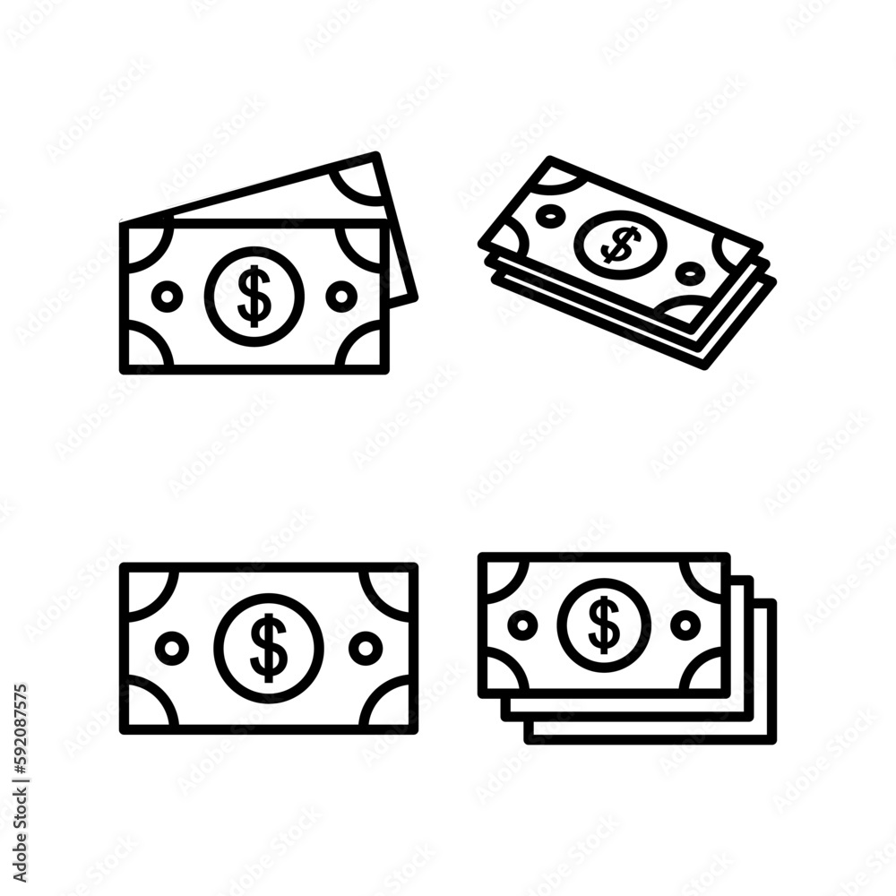 Money icon vector illustration. Money sign and symbol Money icon vector illustration. Money sign and symbol