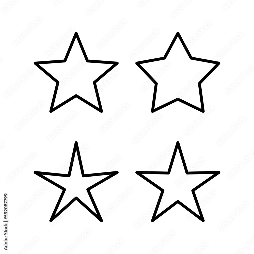 Star Icon vector illustration. rating sign and symbol. favourite star icon Star Icon vector illustration. rating sign and symbol. favourite star icon