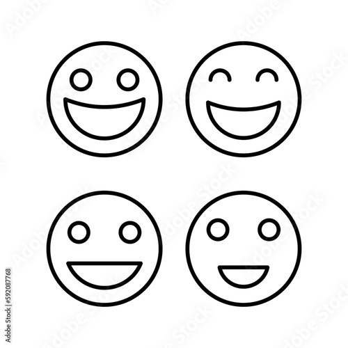 smile icon vector illustration. smile emoticon icon. feedback sign and symbol