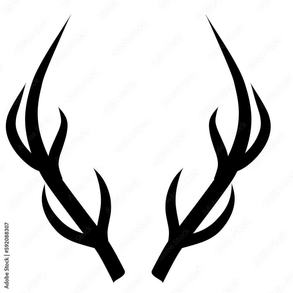 Antler deer illustration Antler deer illustration