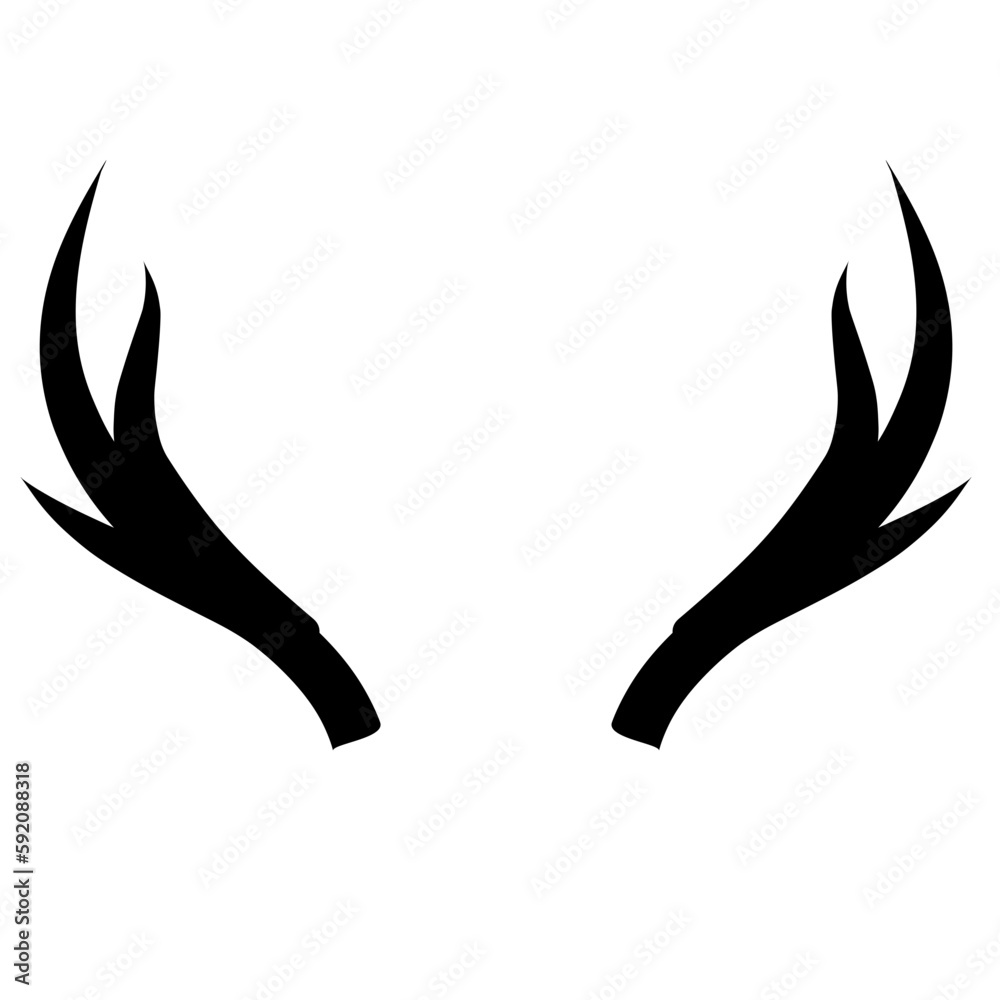 Antler  deer  illustration