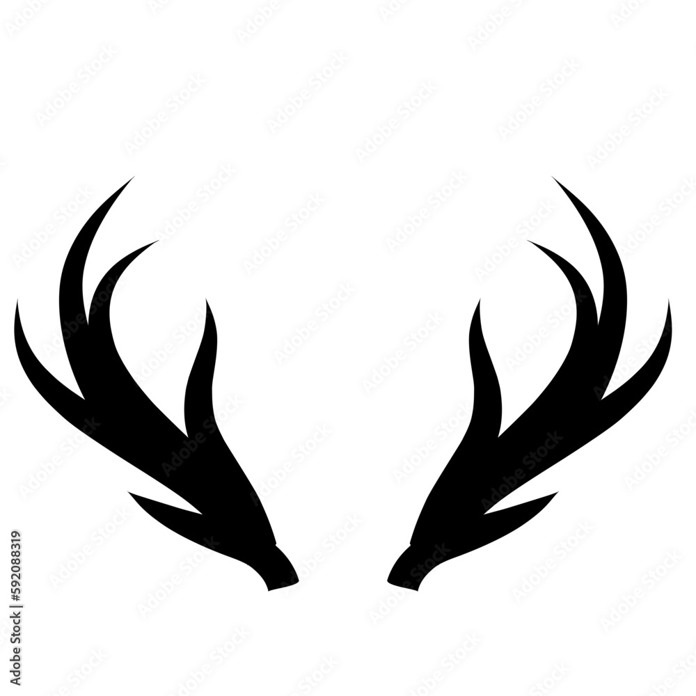 Antler  deer  illustration