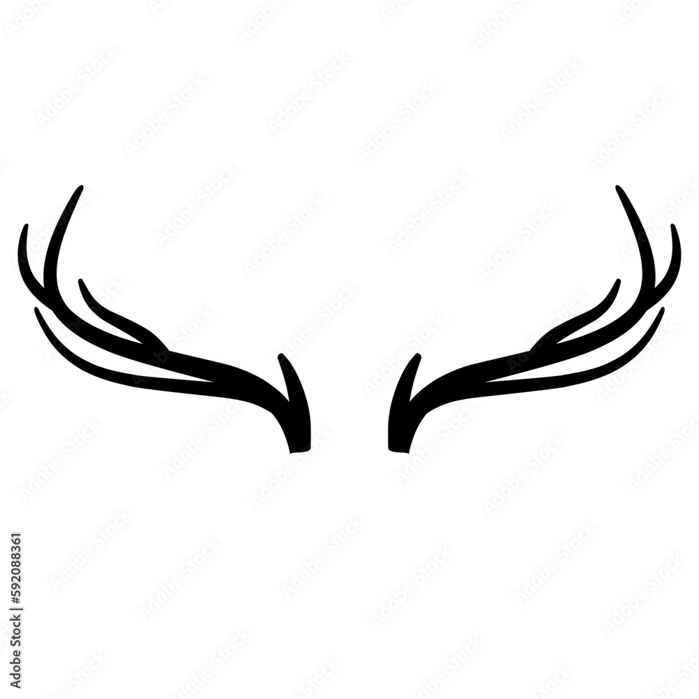 Antler deer illustration Antler deer illustration