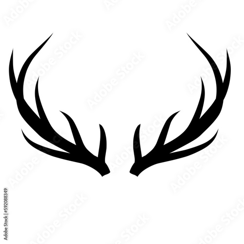 Antler  deer  illustration
