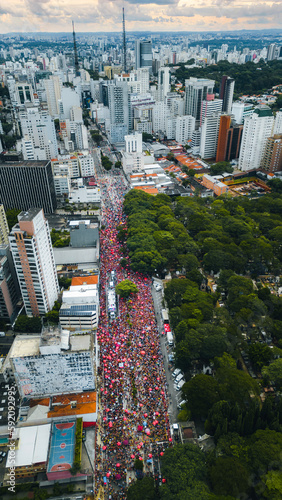 Consolação Rua Avenida Centro São Paulo Carnaval Paulista Bloco Bloquinho Trio Elétrico Folia Folião Festa Festas Cemitério Prédios Paisagem Céu Fevereiro Festas Árvores Urbano Urbanismo Pessoas Drone photo