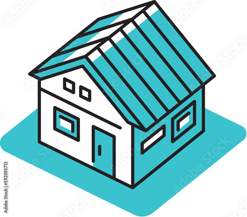 新築の二階建て一軒家