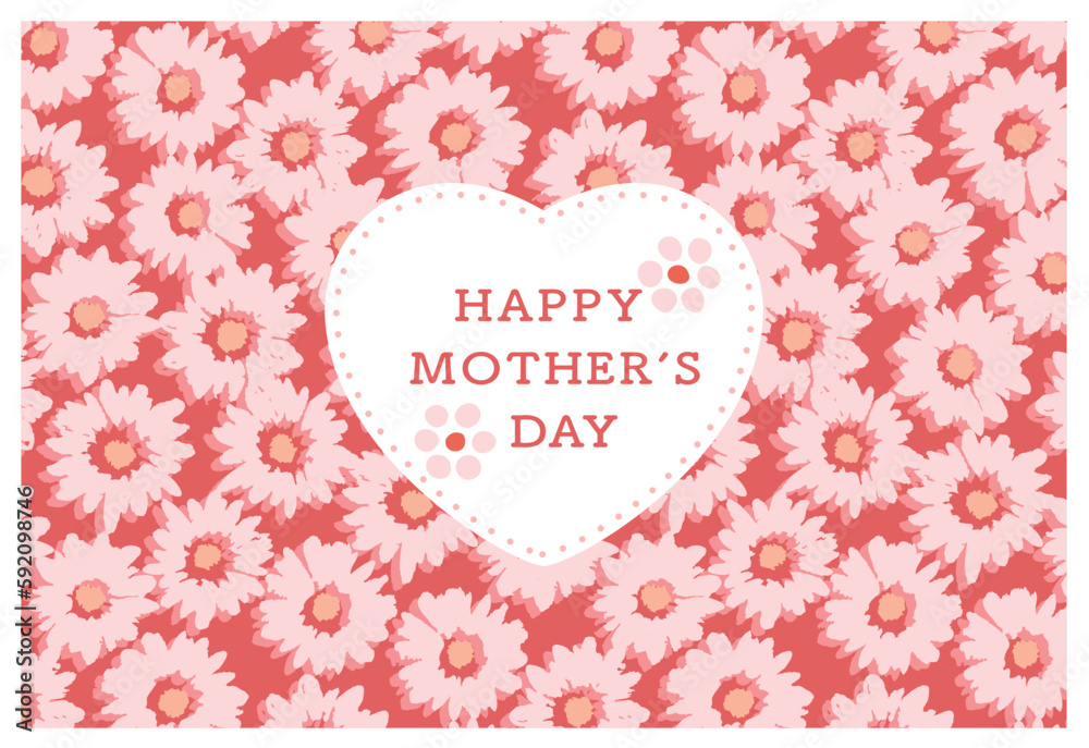 Happy Mother's day!  Floral greeting cards. Vector illustration for background, card, invitation, banner, social media post, poster, mobile apps, advertising.