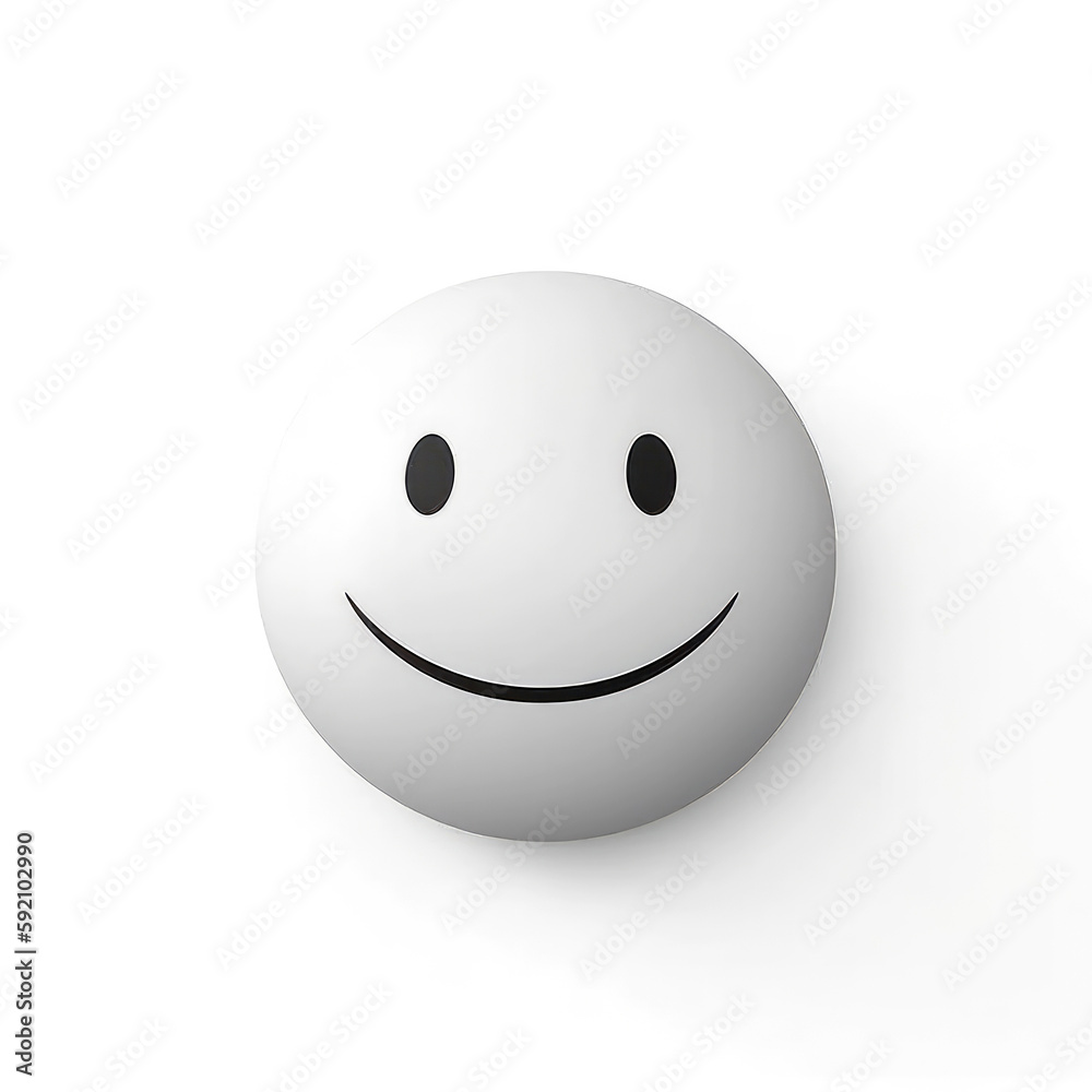 Modern happy smiley face. Generative AI. Modern happy smiley face. Generative AI.