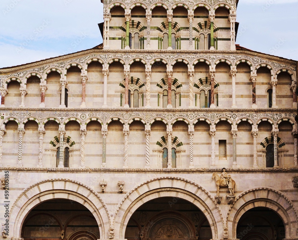 Archi del Duomo di Lucca, Toscana, Italia
