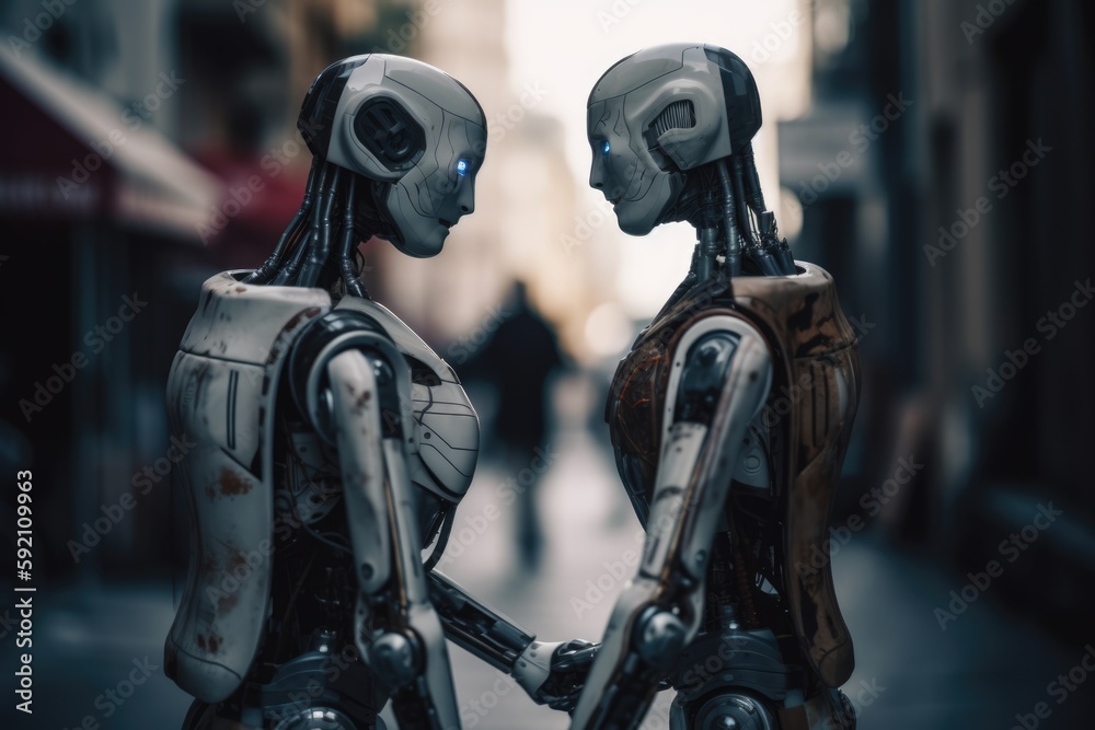 Fototapeta premium Advanced humanoid robotics and the future of artificial intelligence