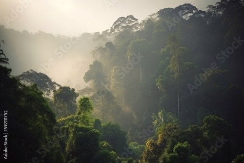 tropical rain forest in the morning © Tebha Workspace