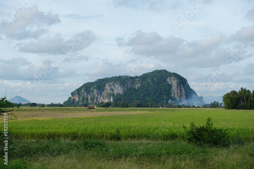 Фотография Gunung Keriang (Mount Keriang) is a 250 million year old lump of mainly limestone rock which is said to be in the shape of an elephant and reaches a height of 218 meters