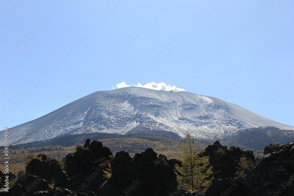 Fototapeta premium 「浅間山」/北東方向から見た風景