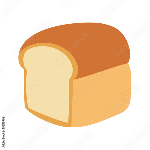 シンプルな食パンのイラスト