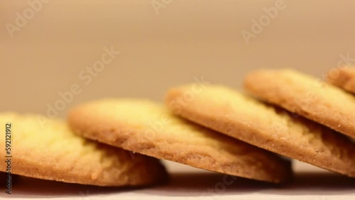 Cookies arranged neatly