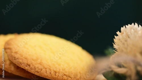 Arrange delicious looking cookies neatly