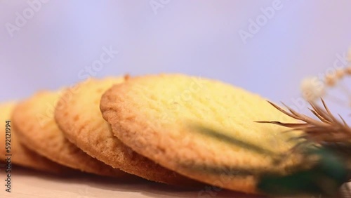 Cookies arranged neatly