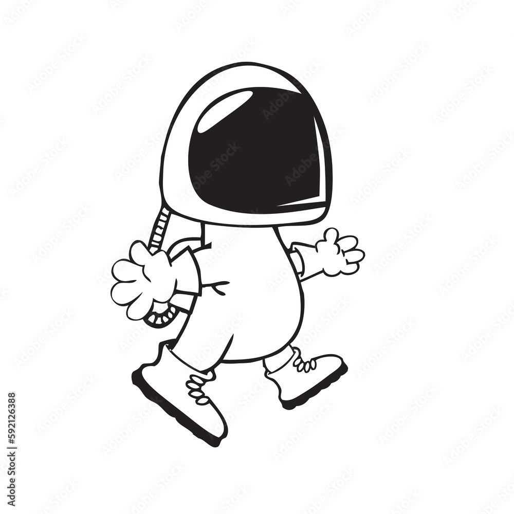Walking astronaut