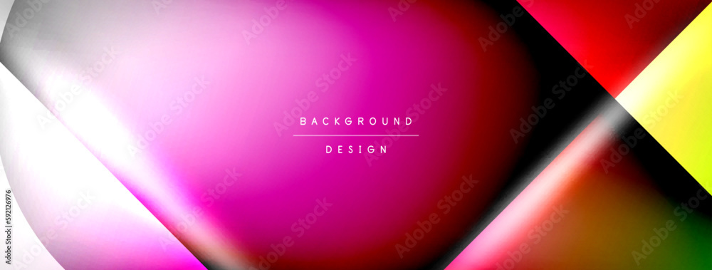 Fototapeta premium Vector abstract line background with glowing effects and shadows. Vector Illustration For Wallpaper, Banner, Background, Card, Book Illustration, landing page