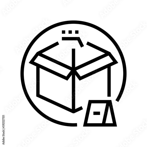 demonstrative evidence crime line icon vector illustration