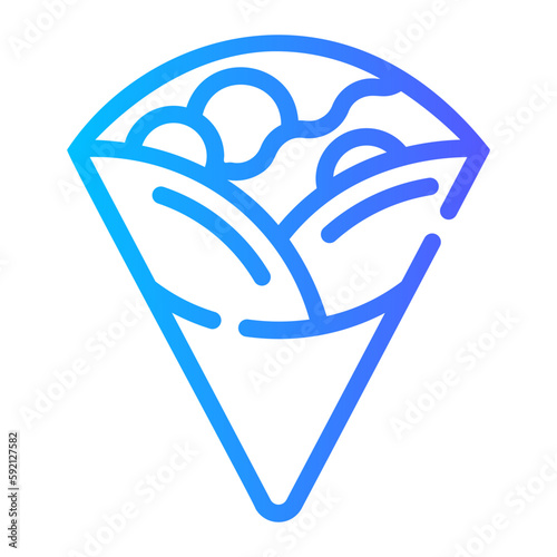 crepe gradient icon