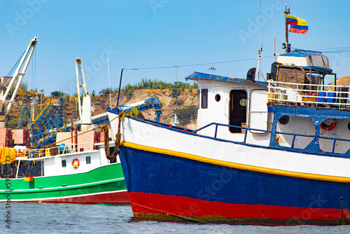 boats in the harbor	
