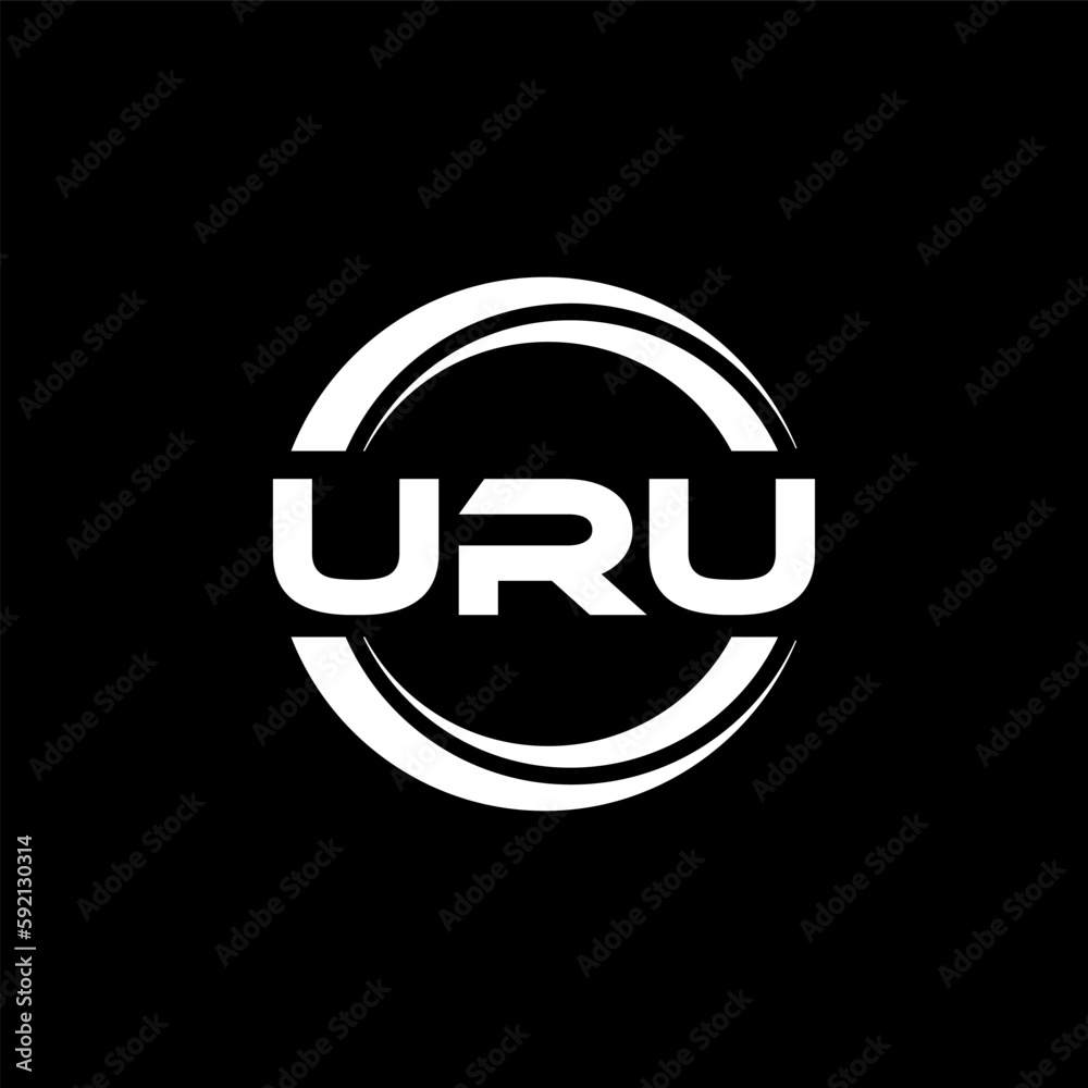 URU letter logo design with black background in illustrator, vector logo modern alphabet font overlap style. calligraphy designs for logo, Poster, Invitation, etc. URU letter logo design with black background in illustrator, vector logo modern alphabet font overlap style. calligraphy designs for logo, Poster, Invitation, etc.