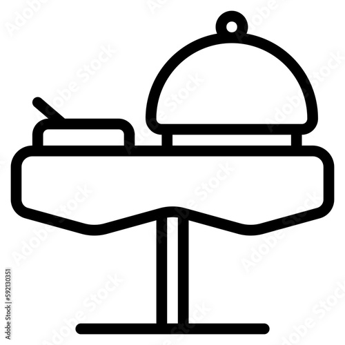 banquet icon outline style. Suitable for website design, logo, app, UI, and ETC.