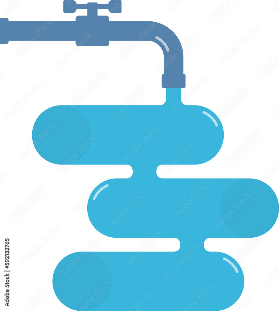 Infographic template with elements steps with tap and water Infographic template with elements steps with tap and water
