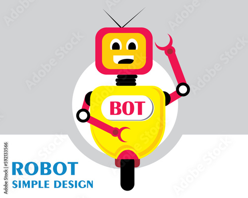 Robot from the future with a simple design