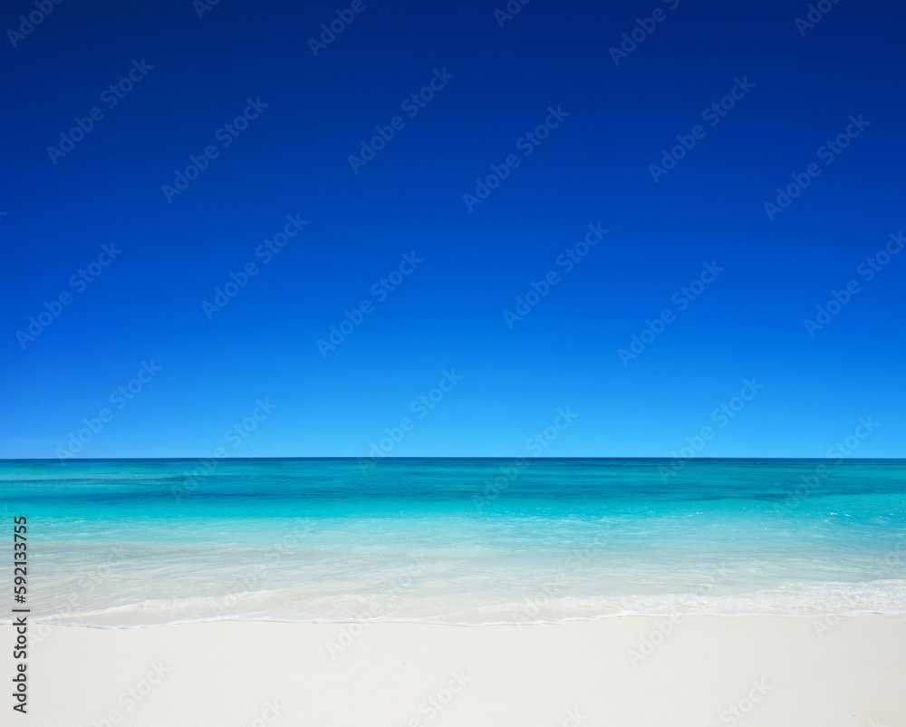 Blue sunny sea water surface