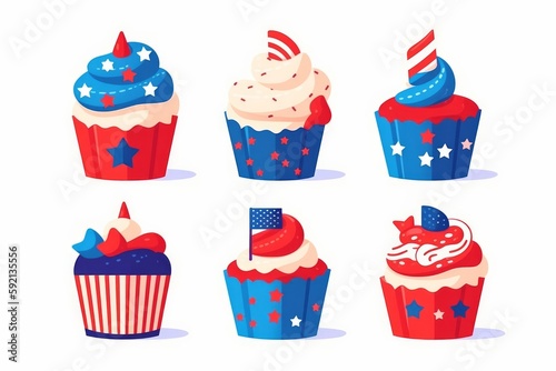 American Independence Day Celebration. Generative AI